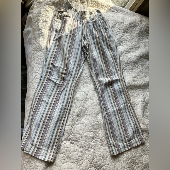 Flowy relaxed boho linen pants bundle of 2 •size medium - Picture 5 of 12